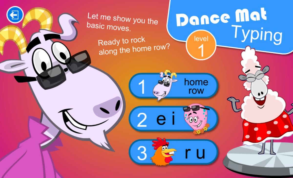 Dance Mat Typing Level 1